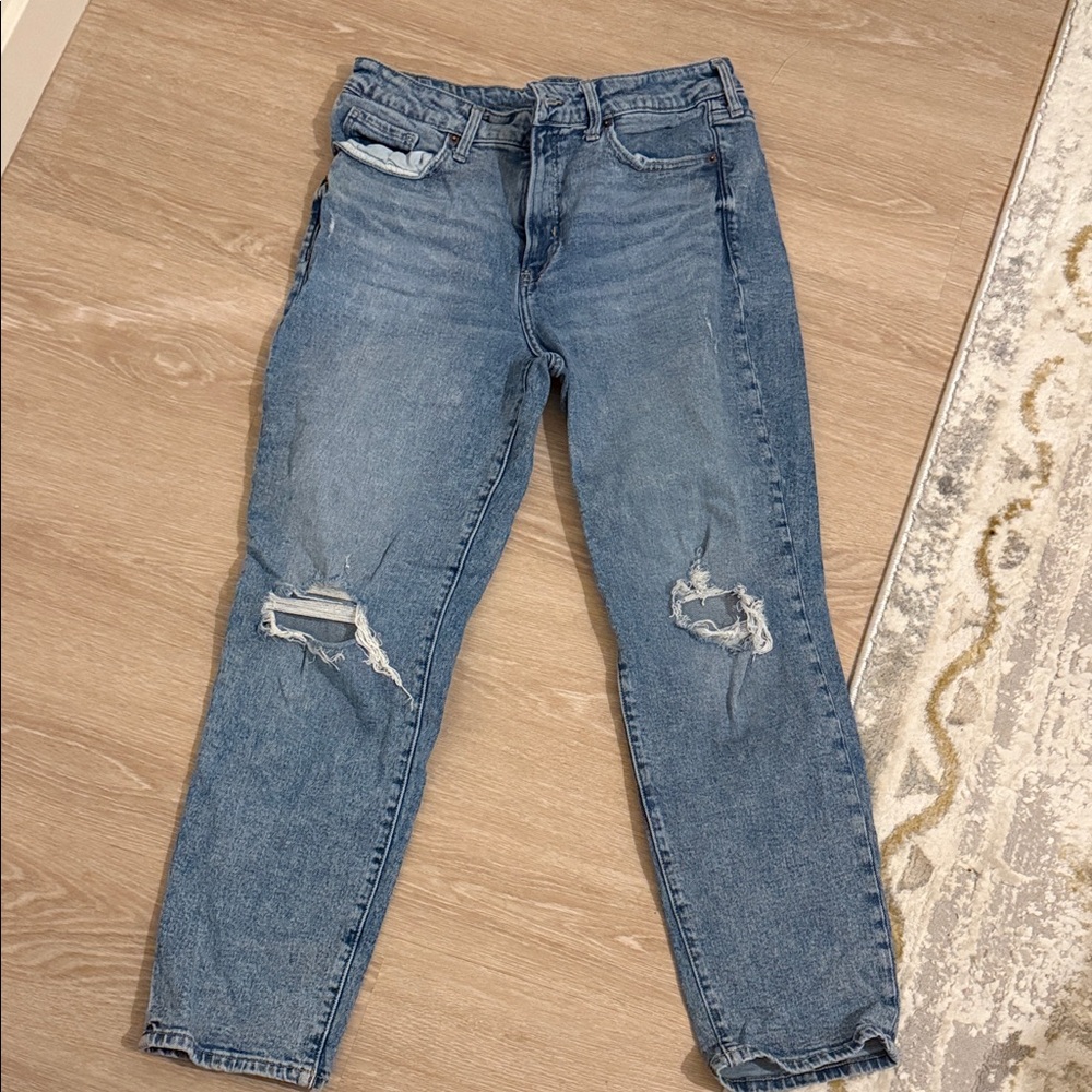 Old Navy Blue Straight Leg Women's Pants